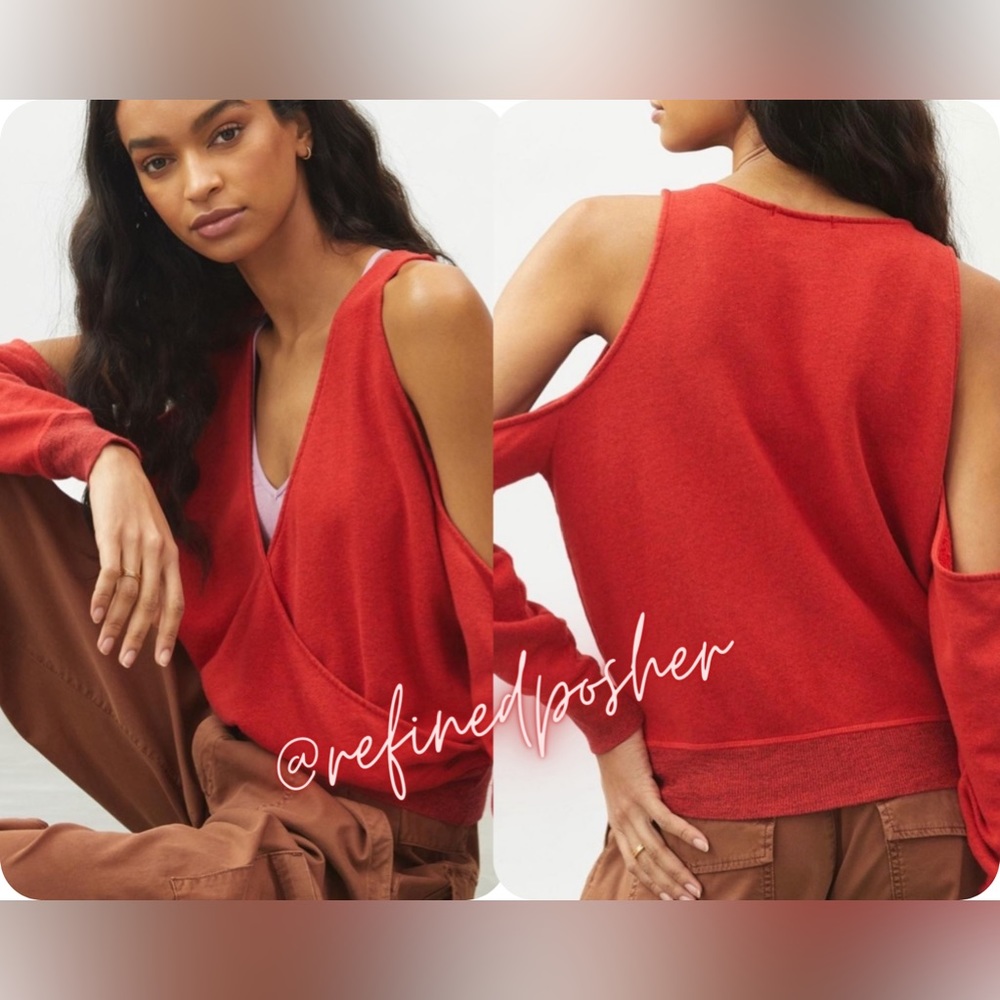 N: PHILANTHROPY Ventura Sweatshirt size Medium NWT Red MSRP $168